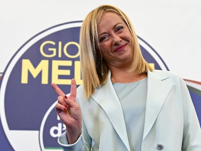 La líder de Hermanos de Italia, Giorgia Meloni.