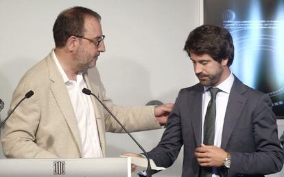 Espadaler, junto al diputado Roger Montañola