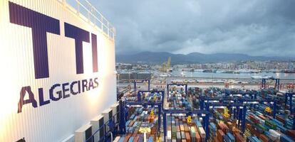 Terminal de contenedores de Algeciras.