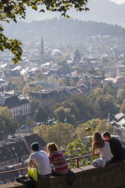 Friburgo vista desde la colina del castillo.