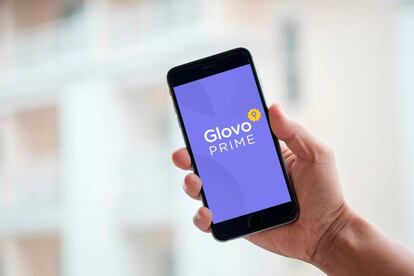 Vista de la aplicación de Glovo, en una imagen de archivo.