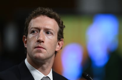 Mark Zuckerberg, en el Senado de Estados Unidos, el 31 de Julio de 2024.