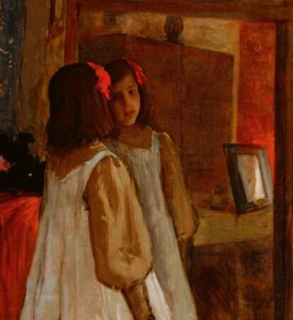 'Alicia en el espejo' (1896), de William M. Chase.