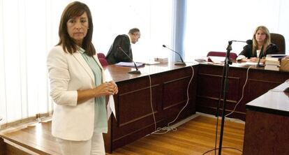 La exalcaldesa socialista de Jerez Pilar Sánchez, en un juicio en 2014.