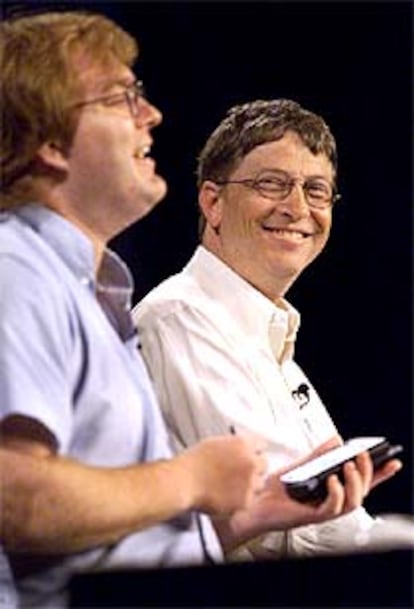 Bill Gates, durante una Conferencia Internacional de Inteligencia Artifical, en Washington.