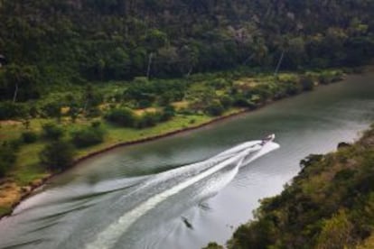 Vistas del río Chavón, desde Altos de Chavón, en República Dominicana.