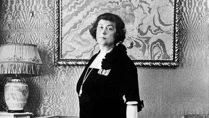 Alexandra Kolontai en la Embajada rusa de Estocolmo en una fecha sin determinar.