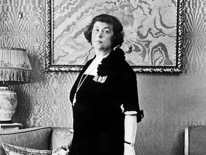 Alexandra Kolontai en la Embajada rusa de Estocolmo en una fecha sin determinar.