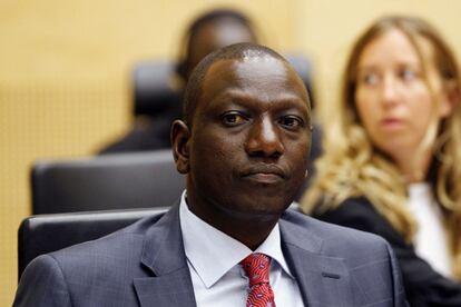 William Ruto, en la Corte Penal Internacional.