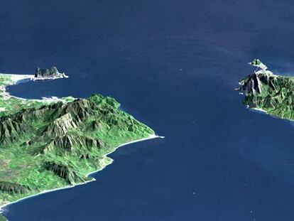 Estrecho de Gibraltar desde el cielo