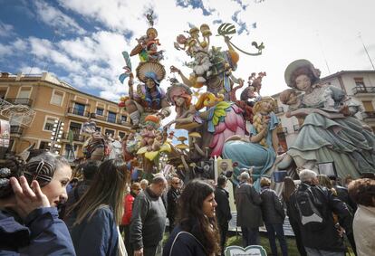 La falla de Convento Jerusalén-Matemático Marzal, ganadora del primer premio.