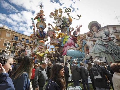 La falla de Convento Jerusalén-Matemático Marzal, ganadora del primer premio.