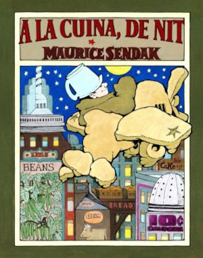 'A la cuina de nit' (In the Night Kitchen), és el primer dels llibres de Maurice Sendak publicats per Kalandraka en català.
