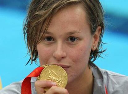 La italiana  ha conseguido la medalla de oro en la prueba de 200m libre, en la que además ha establecido un nuevo record del mundo