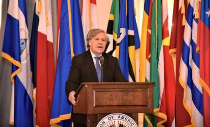 El secretario general de la OEA, Luis Almagro, este sábado.