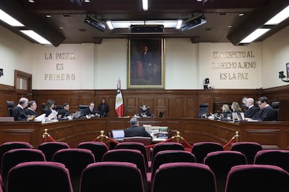 Sesión en el pleno de la Suprema Corte de Justicia de la Nación, el 14 de enero de 2025.