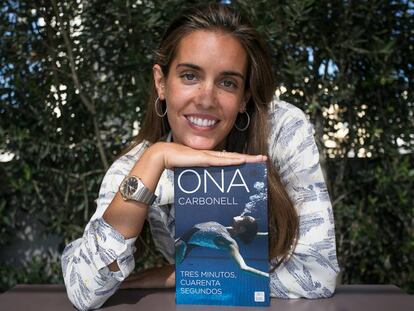La nedadora de natació sincronitzada, Ona Carbonell, presenta el seu llibre 'Tres minutos, cuarenta segundos'.