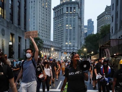 Manifestación del movimiento Black Lives Matter en Nueva York.
