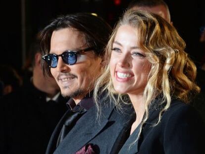 Johnny Depp y Amber Heard, en una imagen del pasado enero en Londres.