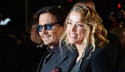 Johnny Depp y Amber Heard, en una imagen del pasado enero en Londres.
