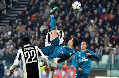 O gol de bicicleta de Cristiano Ronaldo.