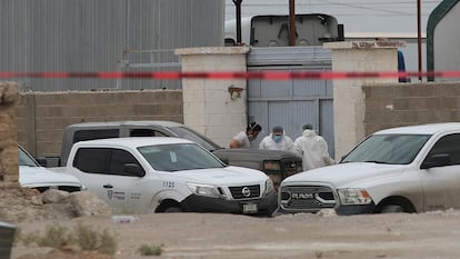 Inmueble donde fueron hallados cuerpos embalsamados, el 27 de junio de 2025, en Ciudad Juárez, Chihuahua.