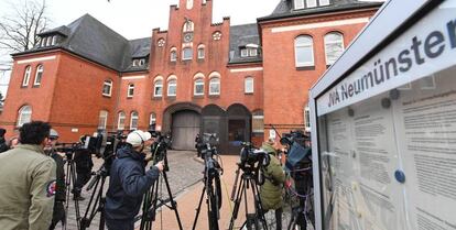 Exterior de la prisión de Neumünster, en Alemania.