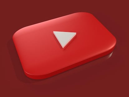 Logo de YouTube con el fondo rojo