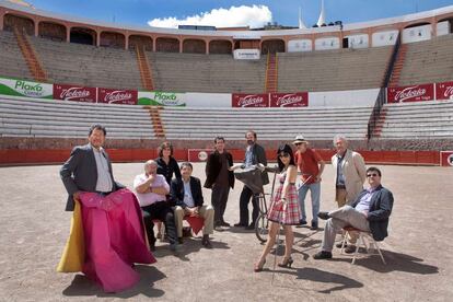 De izquierda a derecha: Élmer Mendoza, Antonio Skármeta, Laura Restrepo, Sergio Ramírez, Alberto Fuguet, Juan Villoro, Wendy Guerra, Fernando Trueba, Héctor Abad y Javier Cercas durante el Hay Festival Zacatecas 2010.