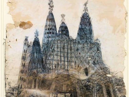 Projecte per a la capella de la Colònia Güell, que mai es va construir.