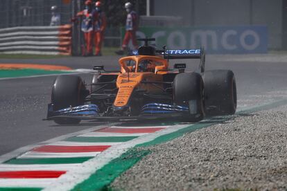 Carlos Sainz, este sábado en el circuito de Monza.