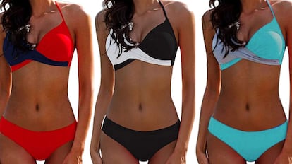 bikini mujer, bikini push up, bikinis baratos, bikini talla grande, Bikini talla grande Amazon