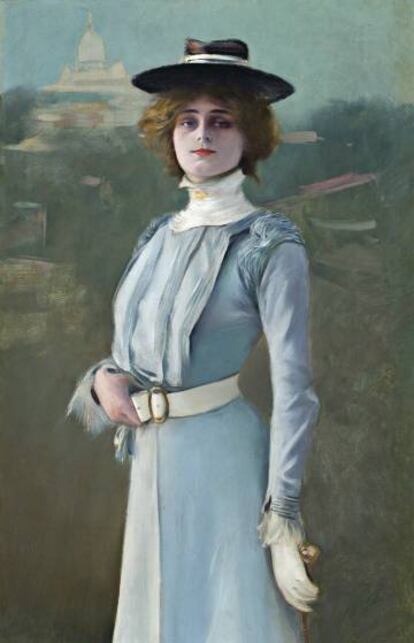 La model' pintada por Ramon Casas en 1900.