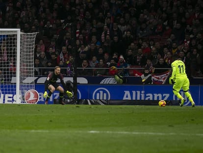 Dembélé marca el empate del Barcelona en el Wanda.