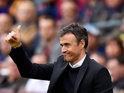 Luis Enrique, técnico do Barcelona.