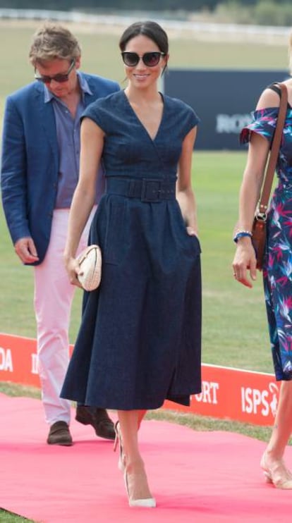 Meghan Markle en un partido de polo el 26 de julio de 2018.