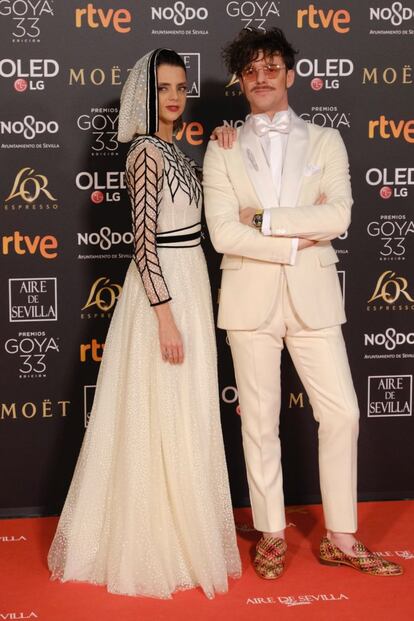 Macarena Gómez y Aldo Comas, en la gala de los Goya.