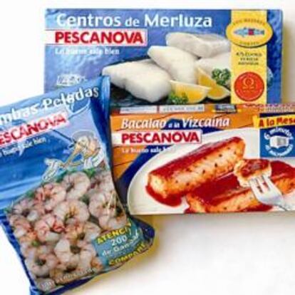 Productos congelados Pescanova.