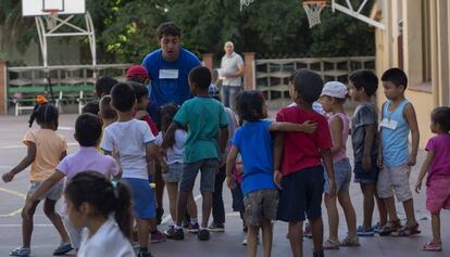 Nens al Casal d&#039;Infants del Raval.