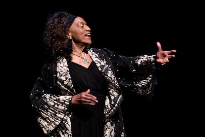 Jessye Norman, durante una actuación el 6 de mayo de 2014 en el Gerald W. Lynch Theatre de Nueva York.