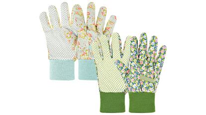 Pack de guantes de jardinería estampados, varios diseños