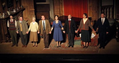 El elenco de 'La ratonera' en el St. Martin’s Theater de Londres.