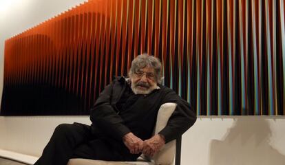 El pintor venezolano Carlos Cruz-Diez, en Madrid. 