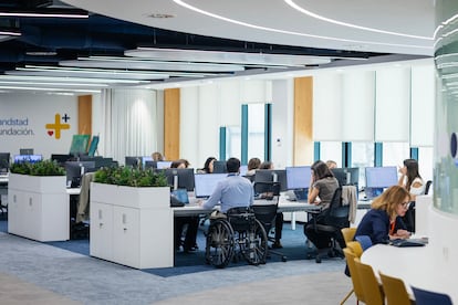 El hub de la fundación Randstad integra trabajadores con y sin discapacidad.