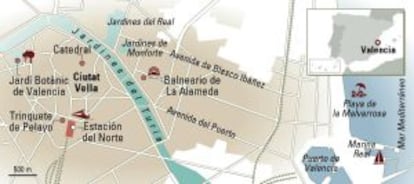 Mapa de Valencia.