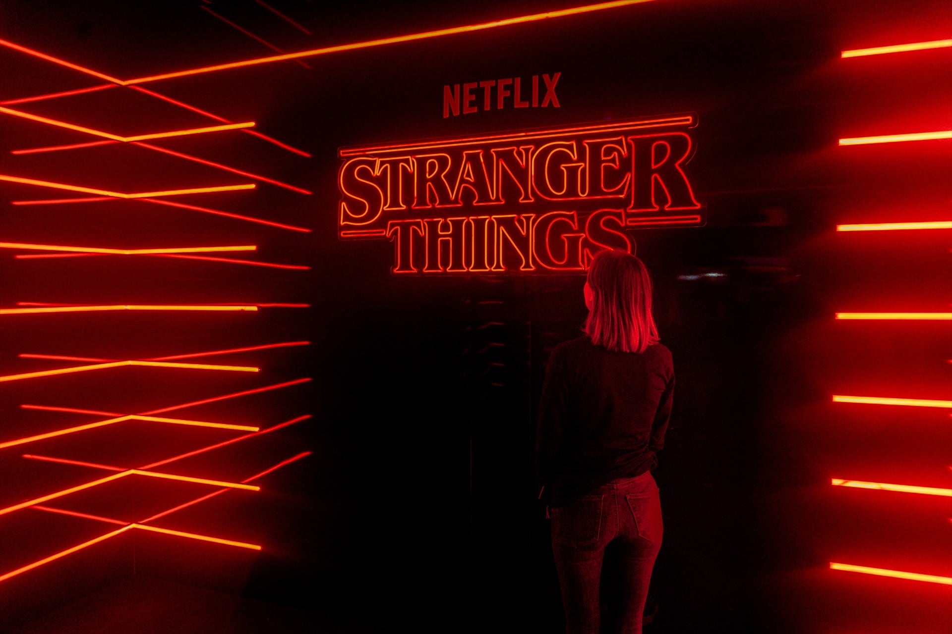 Instalación de 'Stranger things', serie de Netflix.
