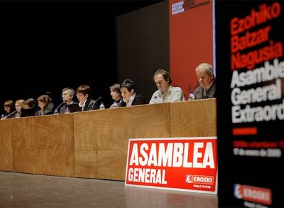 Asamblea general de Eroski celebrada el pasado 17 de enero.