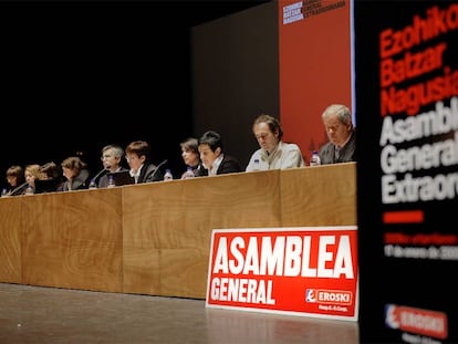 Asamblea general de Eroski celebrada el pasado 17 de enero.