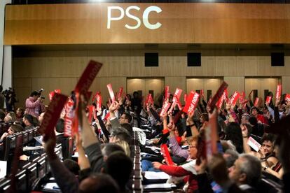 La primera jornada del Congreso del PSC en Barcelona.