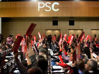 La primera jornada del Congreso del PSC en Barcelona.